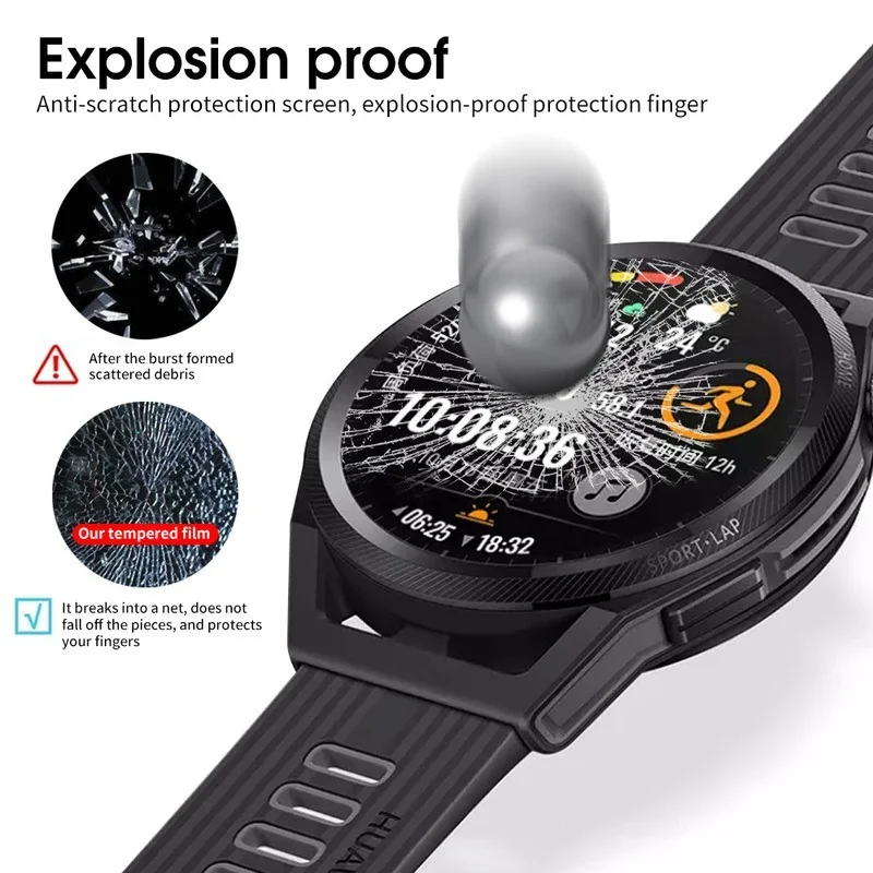 Vidrio templado para Huawei Watch GT 3 GT2 GT3 Pro 46mm GT3 SE GT Runner Smartwatch HD Protector de pantalla transparente película a prueba de explosiones - imagen 5
