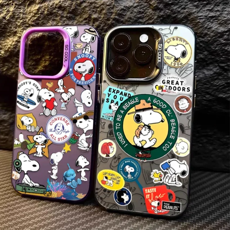 Funda para Samsung Galaxy A34 A14 A13 A23 A55 A15 A35 A25 A05 A05S 5G A24 A54 A53 A33 A32 A52 A52S dibujos animados divertidos Snoopy Graffiti - imagen 2