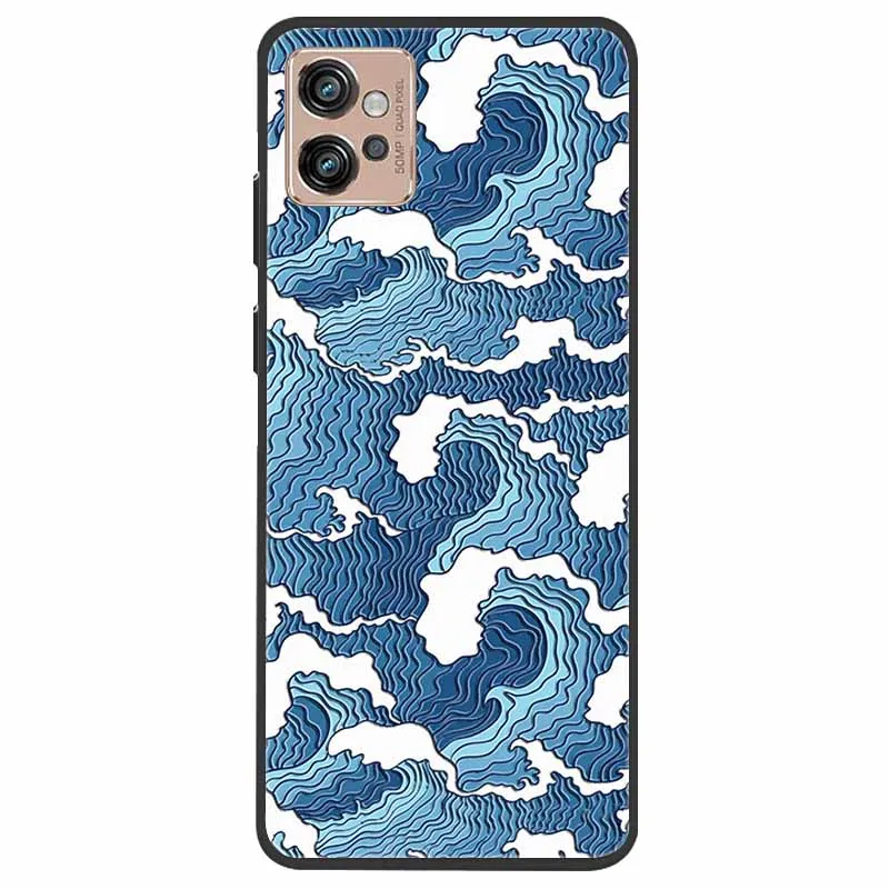 Funda de teléfono con relieve 3D para Moto G32, carcasa de silicona suave con dibujos animados para Motorola Moto G32, G 32 2022 - imagen 3