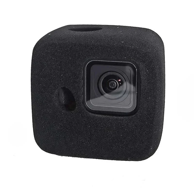 Mini cubierta de espuma para parabrisas, esponja de alta densidad, reducción de ruido, funda a prueba de viento para Gopro Hero 11, accesorios de cámara negros - imagen 2