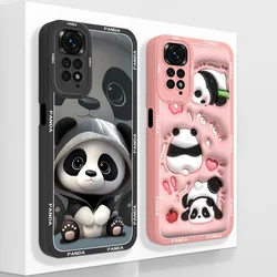 Funda Panda de Silicona para Xiaomi Redmi Note 11