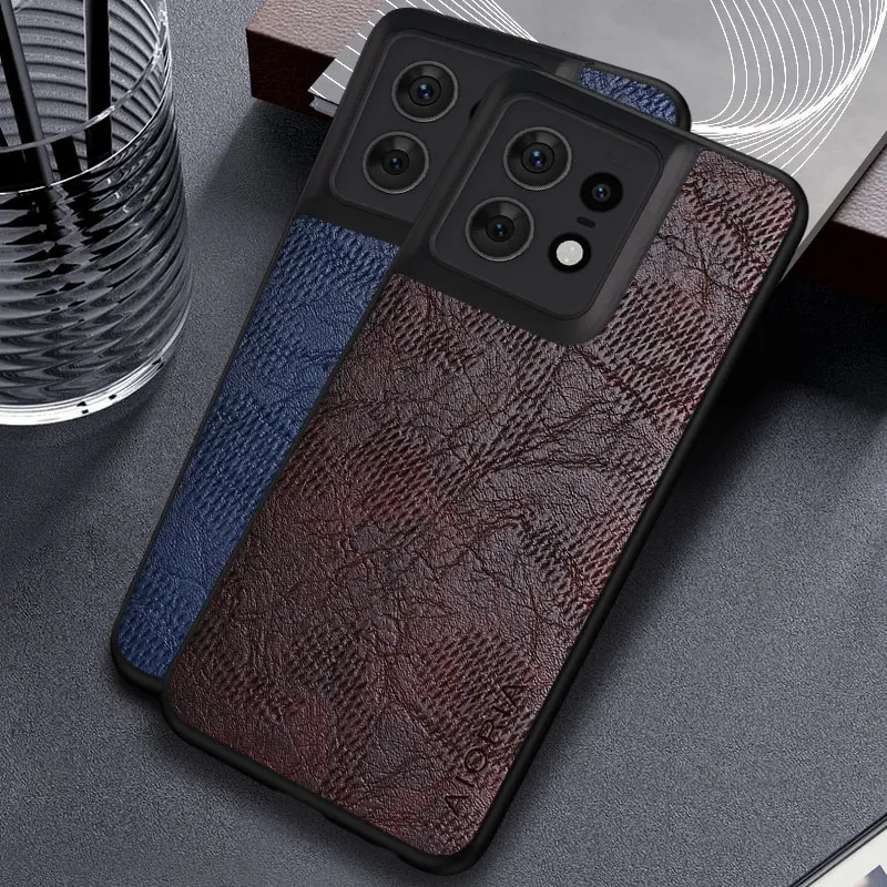 Funda para Motorola Edge 50 Pro Ultra Fusion Moto X50 Ultra Business wind cortex Funda trasera de cuero para moto edge 50 pro