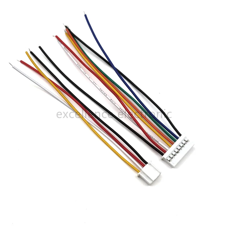 Cable de Terminal PA2.0 de 5 uds., extremo doble único con cable de conexión de hebilla 26AWG 10/15/20CM PA 2,0mm, carcasa inversa misma dirección - imagen 3