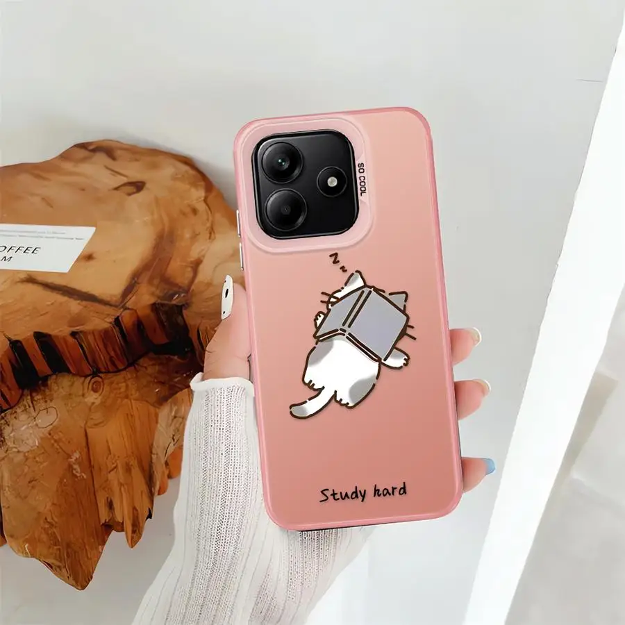 Funda trasera de teléfono con diseño de perro y gatito durmiente para Xiaomi Redmi Note 14 Pro Plus 12s 11s 10Lite 10s 9s 13 12 11 - imagen 3