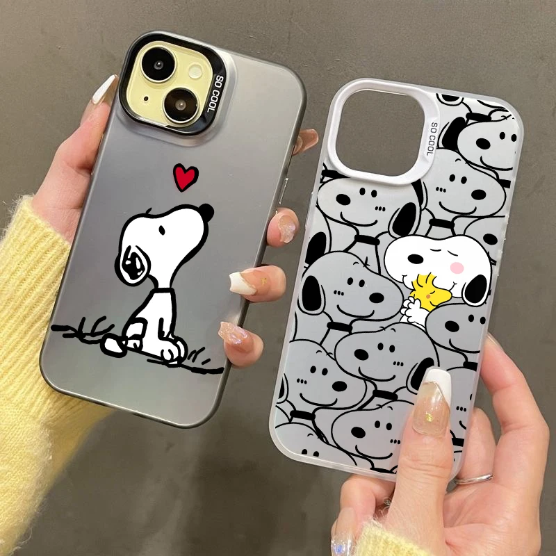 Funda de teléfono de dibujos animados Y2K Snoopy para Samsung Galaxy A56 5G A55 A16 A54 A36 A26 A15 A35 A17 A07 S26 S25 Ultra Edge S24 Plus S23 FE - imagen 2