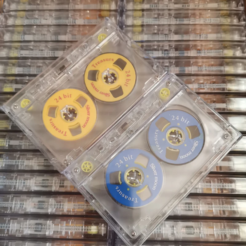 Carcasa de cinta de casete de Audio transparente, carrete de plástico sin cinta para reparación de Cassette DIY, repuesto de carrete a cinta de carrete - imagen 3