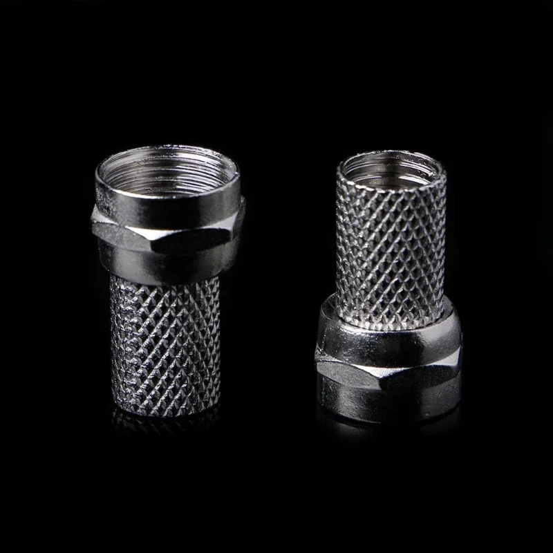 10 Uds 75-5 F conector tipo tornillo para antena de TV satélite RG6 Cable coaxial protección giratoria - imagen 5