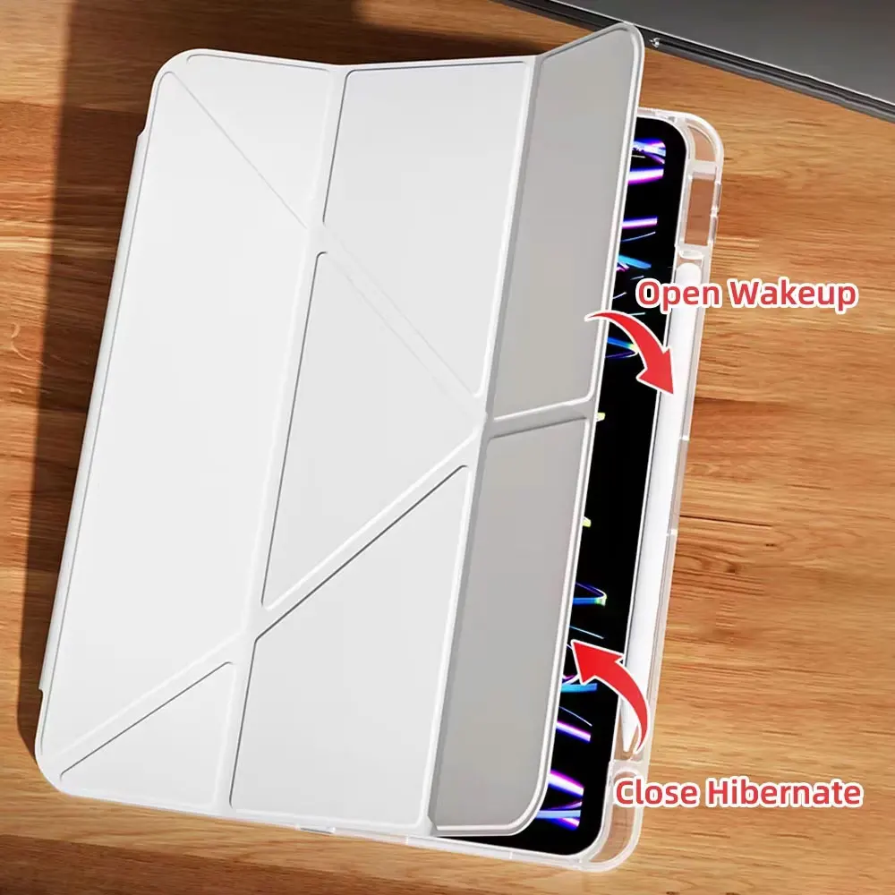 Funda transparente para iPad Pro 11 iPad 10,2 7a 8a 9a 10a generación funda iPad Air 6 5 4 3 10,2 10,9 13 12,9 M2 M4 mini 6 7 8,3 funda transparente - imagen 3