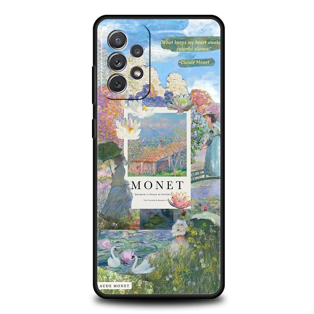 Funda de teléfono de arte Claude Monet para Samsung A51, A71, A21S, A12, A11, A15, A25, A31, A41, A52, A32, A23, A33, A53, A73, A03S, A05S, A13, 5G, A72 - imagen 5