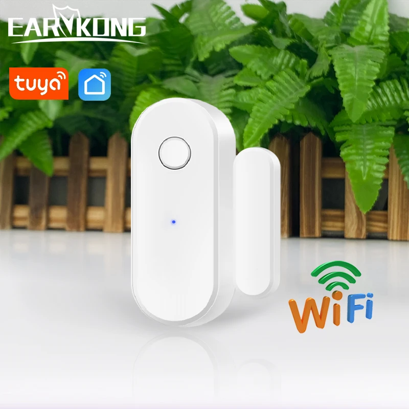 Tuya Smart WiFi en casa Sensor de puerta alarma ventana puerta detectores abiertos/cerrados protección de seguridad voz de vida inteligente para Alexa Google - imagen 3