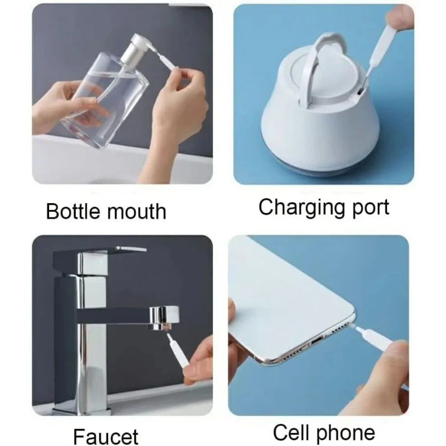 Kit de limpieza de puerto de carga de teléfono, tapón antipolvo, limpiadores de PC, herramienta tipo C, altavoz, limpiador de pegatinas de malla antipolvo para iPhone, iPad, IOS y Samsung - imagen 2