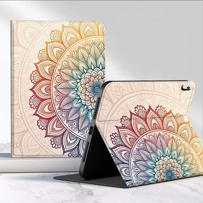 Cool Hot Mandala de lujo para iPad Pro Mini 1 2 3 4 5 6 7 7ta generación 12,9 10,5 13 11 7,9 8,3 M4 pulgadas funda para tableta - imagen 2