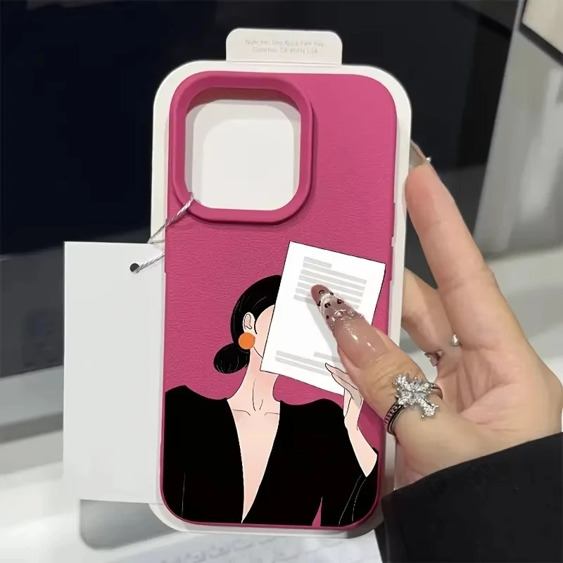 Funda de teléfono de silicona con diseño de lichi de chica temperamento para iPhone 17 16 Pro Max 15 14 Plus 13 12 11 XS Max X XR 17 Air Soft Cover - imagen 4