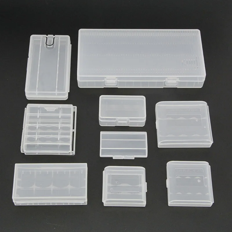 Caja de almacenamiento de pilas AA AAA, funda de plástico duro, funda protectora con Clips para caja de almacenamiento de pilas AA AAA - imagen 2