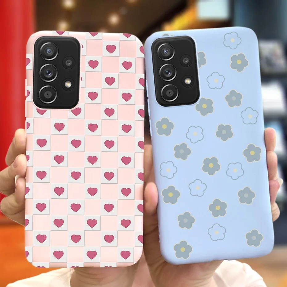 Funda de dibujos animados para Samsung Galaxy A33 5G A53 A73, funda de silicona suave de Color caramelo para Samsung A73 A53 A33 5g, fundas de teléfono de TPU - imagen 2
