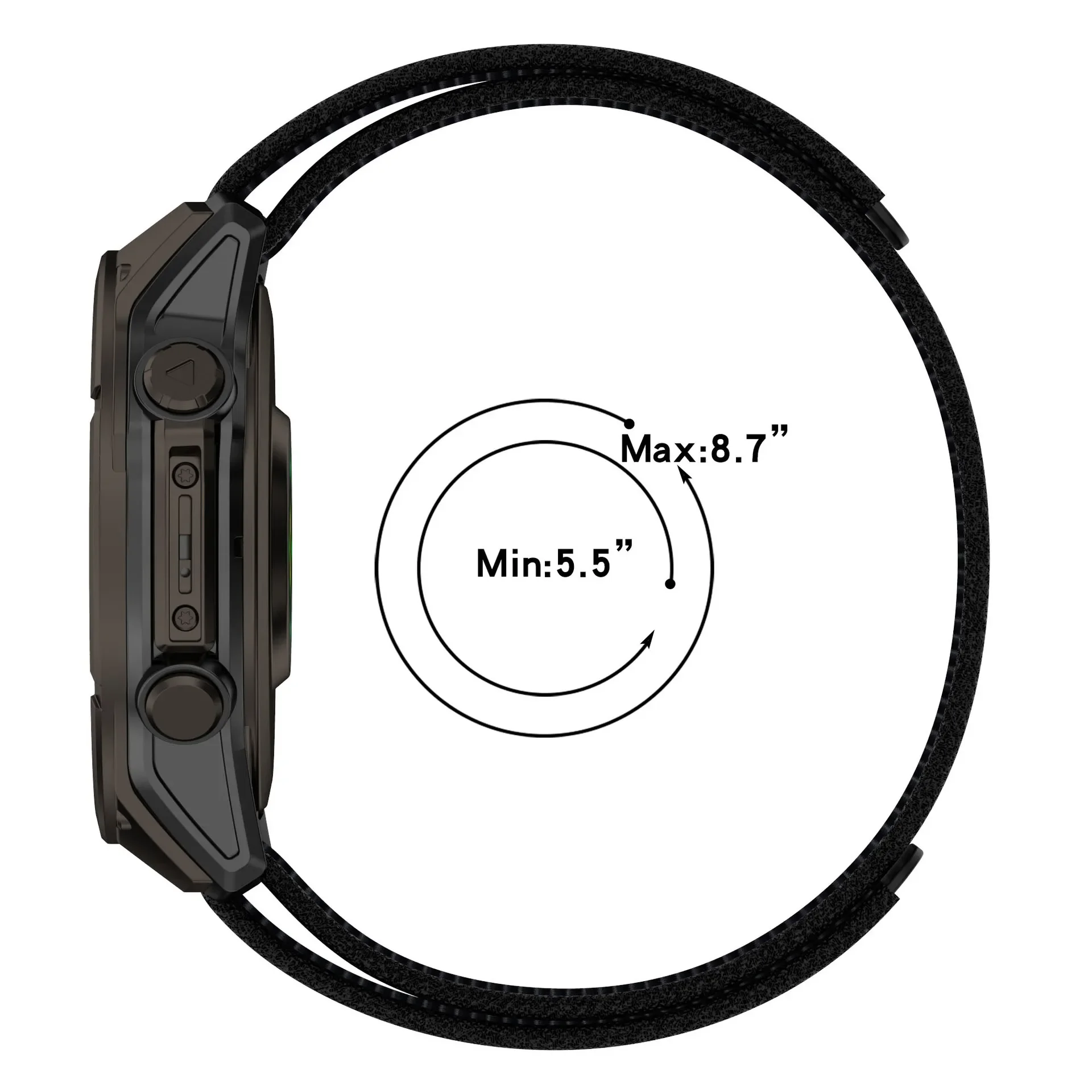 Correa de 20mm, 26mm y 22mm para Garmin Fenix E 8, 47mm, 51mm, 7 7X Pro/Enduro 3 2/Epix, pulsera de liberación rápida, banda deportiva de nailon con gancho - imagen 5