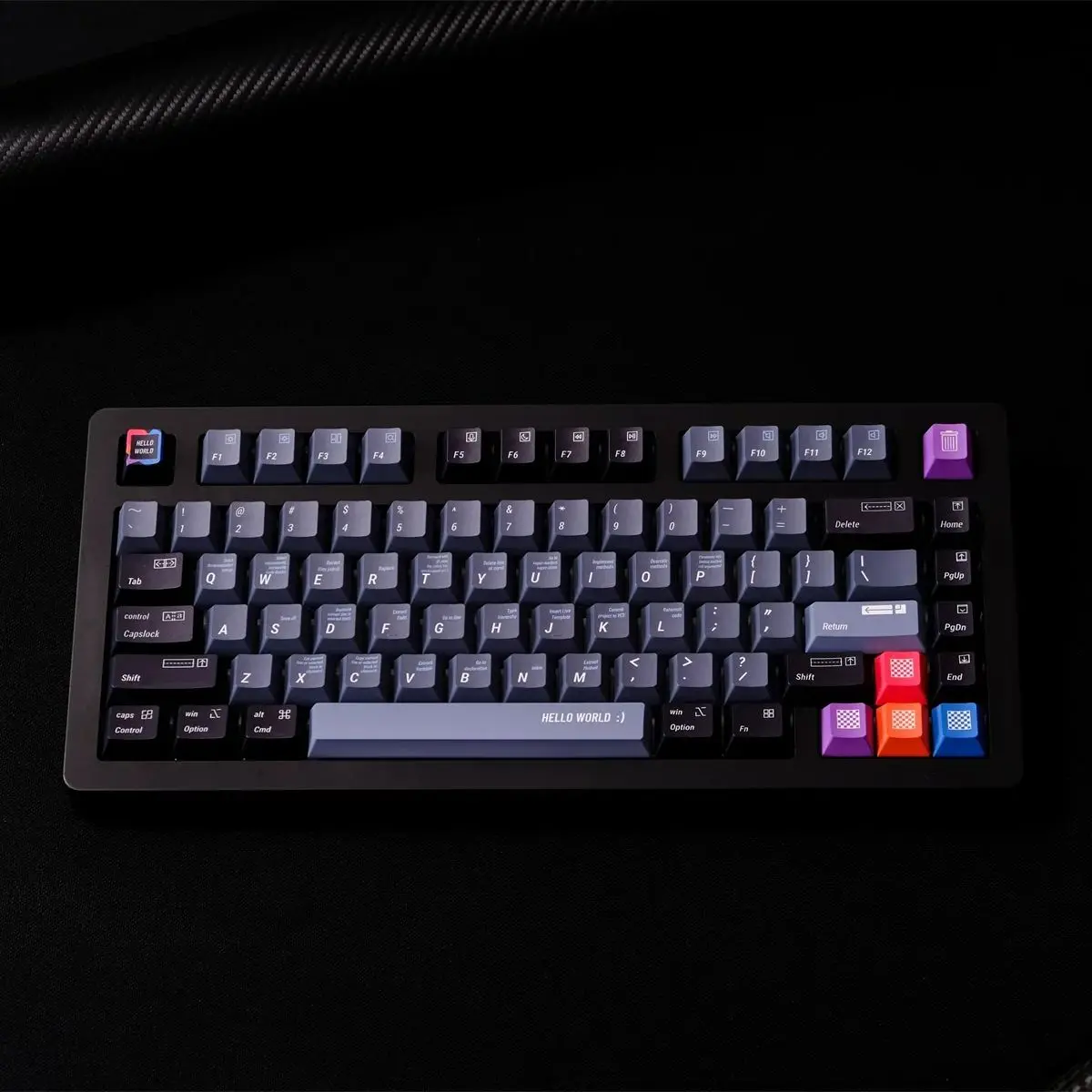 Juego de teclas de programador GMK PS, teclas de sublimación de tinte PBT, teclas de perfil de cereza para teclado mecánico 61 64 68 84 87 96 980