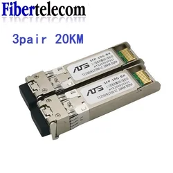 Transceptor SFP+ 10G BIDI Fibra Óptica Monomodo LC para Switch