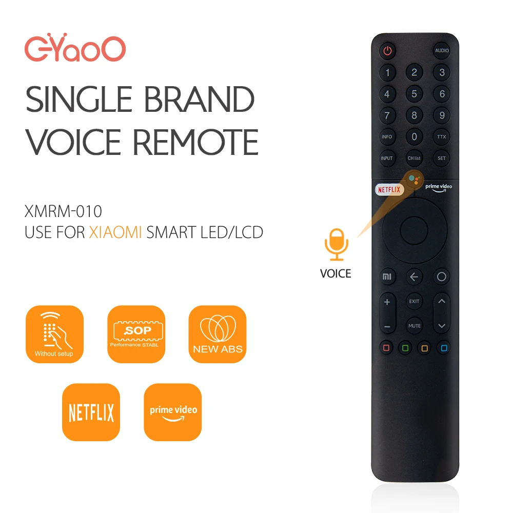 Mando a distancia inalámbrico por voz, para Mi TV Xiaomi XMRM-19, Android 4K, P1, Smart TV, Control remoto por voz, L43M6-6AEU