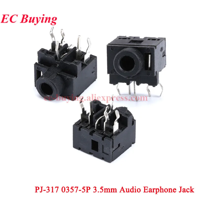 PJ-320D 322 301M 327A 307 3F07 325 215-5P 317 0357-5P 3,5mm auriculares estéreo Jack enchufe Audio conector de auriculares macho a hembra - imagen 2