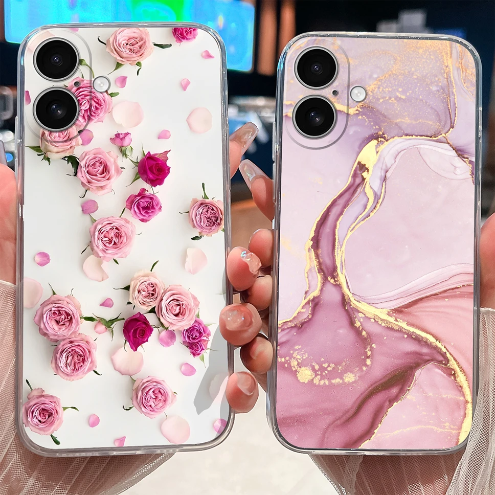 Para iPhone 17 Pro Max/iPhone Air funda de teléfono patrones de moda suave TPU silicona transparente Shell para iPhone17 Capa ligera - imagen 4