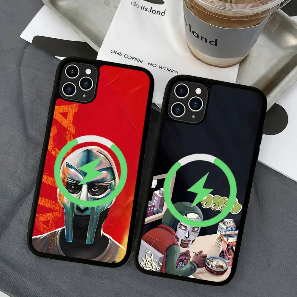 Funda magnética para teléfono MF DOOM para iPhone 16 14 13 12 11 15 Pro Max Plus para cubierta de carga inalámbrica Magsafe - imagen 3