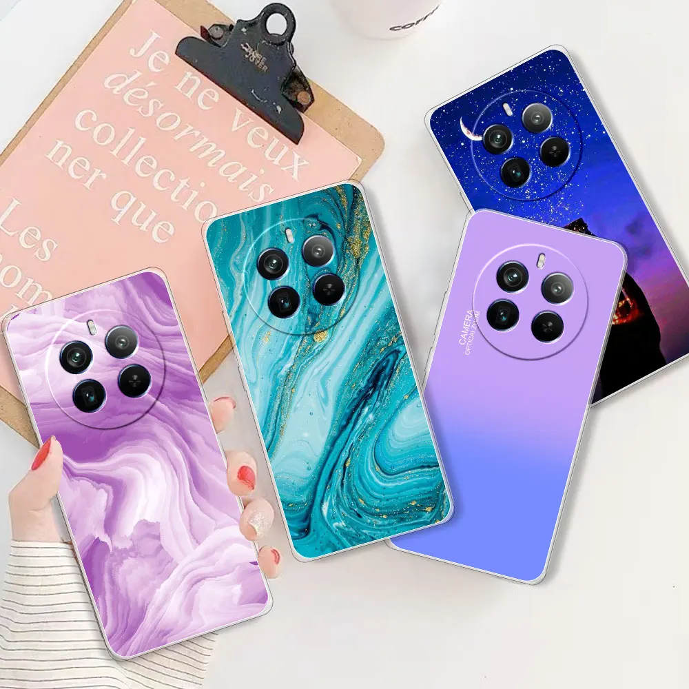 Para Realme 12 Pro 5G funda transparente en Realme 12 Plus 5G funda de teléfono de silicona suave transparente para Realme 12 Pro Plus 5G Coque - imagen 2