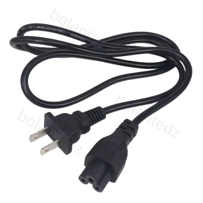 Bolantedz UE Euro EE. UU. Cable de alimentación europeo americano IEC C5 Cloverleaf Cable de alimentación 1,2 m 4 pies para adaptadores de CA portátil - imagen 5