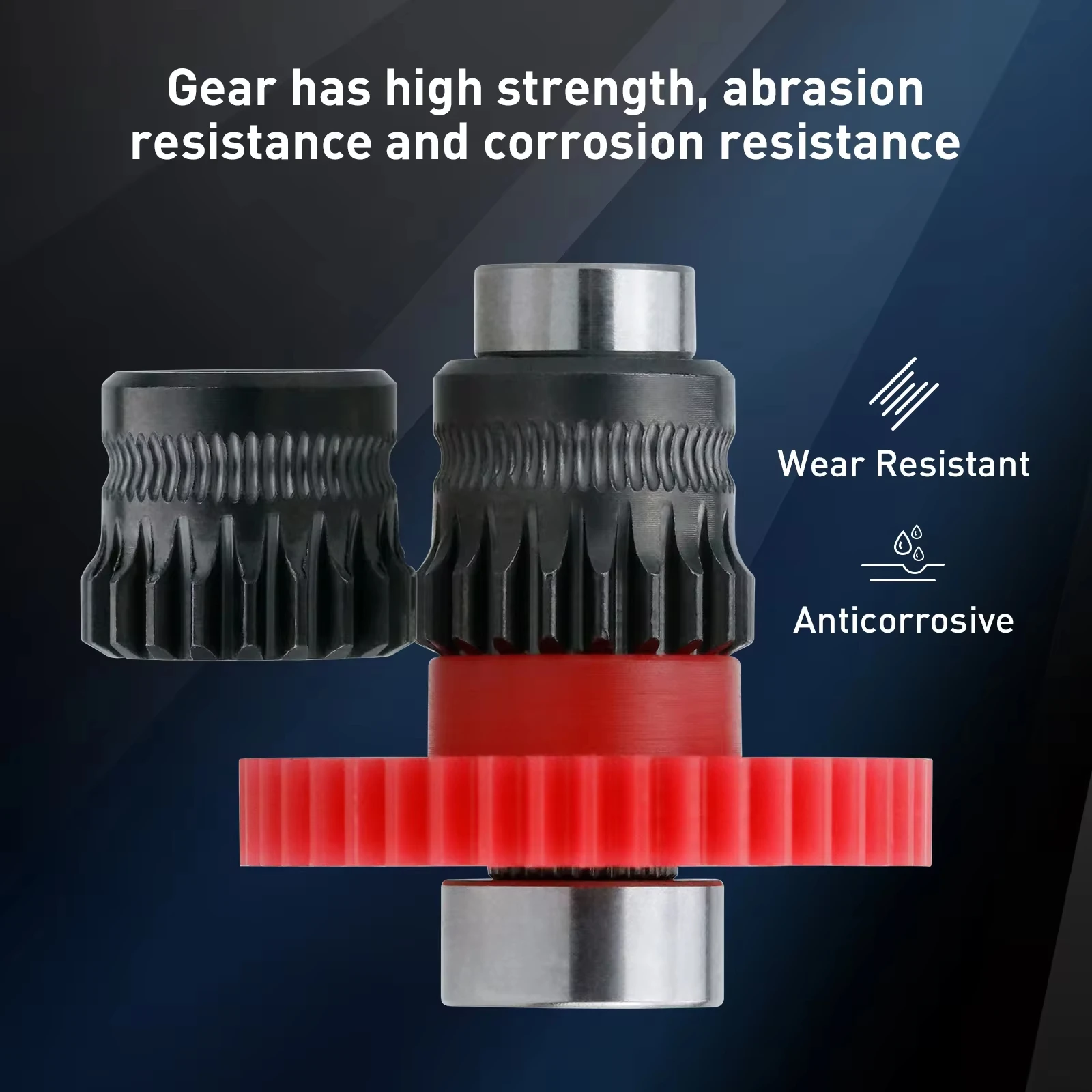 Engranaje extrusor de Sprite recubierto DLC de acero endurecido totalmente metálico para accesorios de impresora 3D Ender3 S1 Ender-5 CR-10 Smart Pro - imagen 5