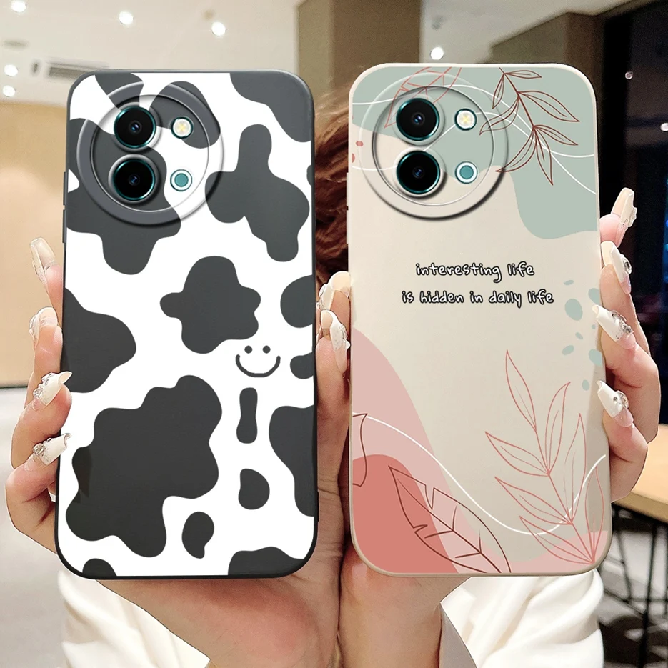 Funda de teléfono a prueba de golpes para Vivo Y38 5G, cubierta pintada con arte elegante, Fundas suaves para Vivo Y58 V2355 Y 38 VivoY38 VivoY58 - imagen 2