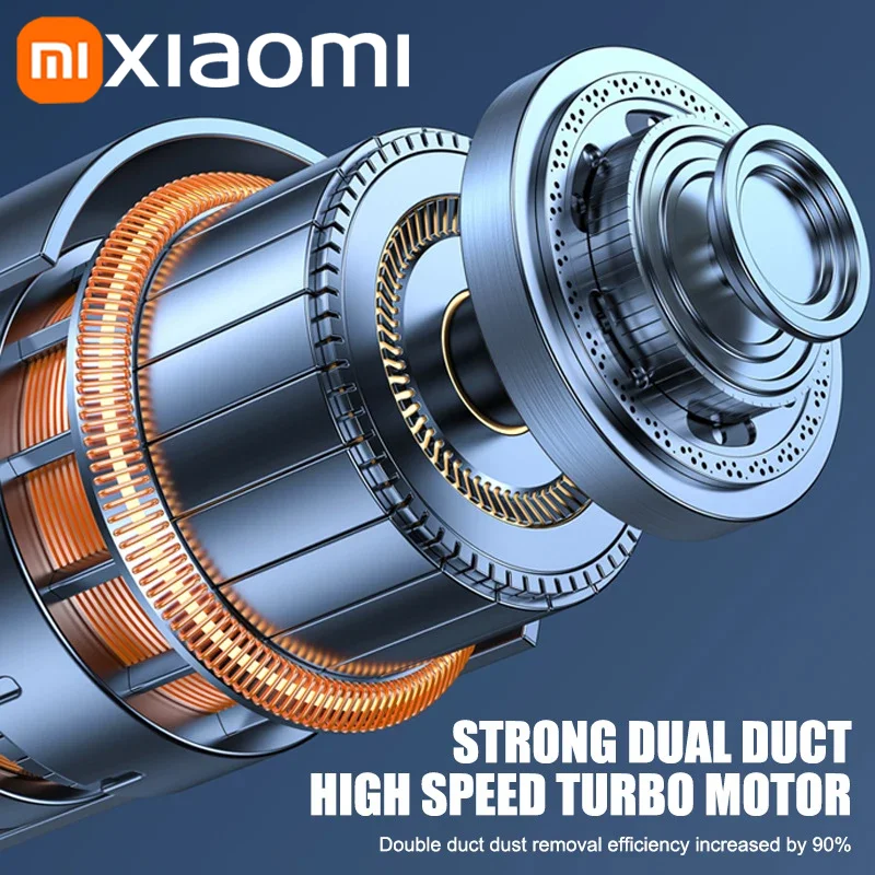 Xiaomi-aspiradora inalámbrica para coche, 3000000PA, 120W, potente, portátil, para el hogar y el automóvil, ligera, recargable - imagen 5