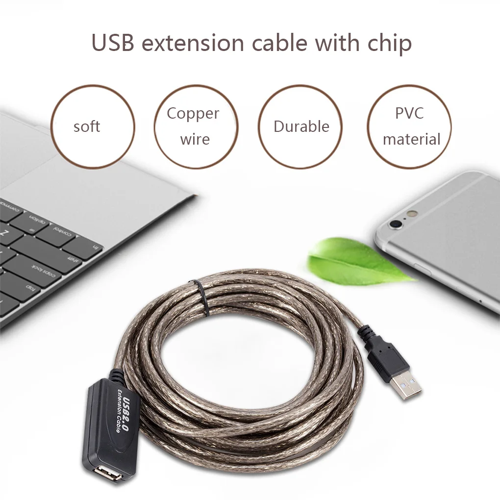 Cable Extensión USB 2.0 Macho-Hembra – Activo Alta Velocidad - imagen 4