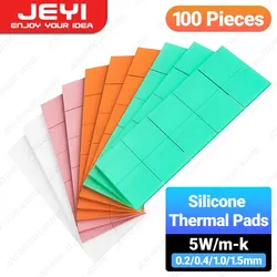 JEYI Almohadillas Térmicas Conductoras de Silicona para SSD M.2 NVMe