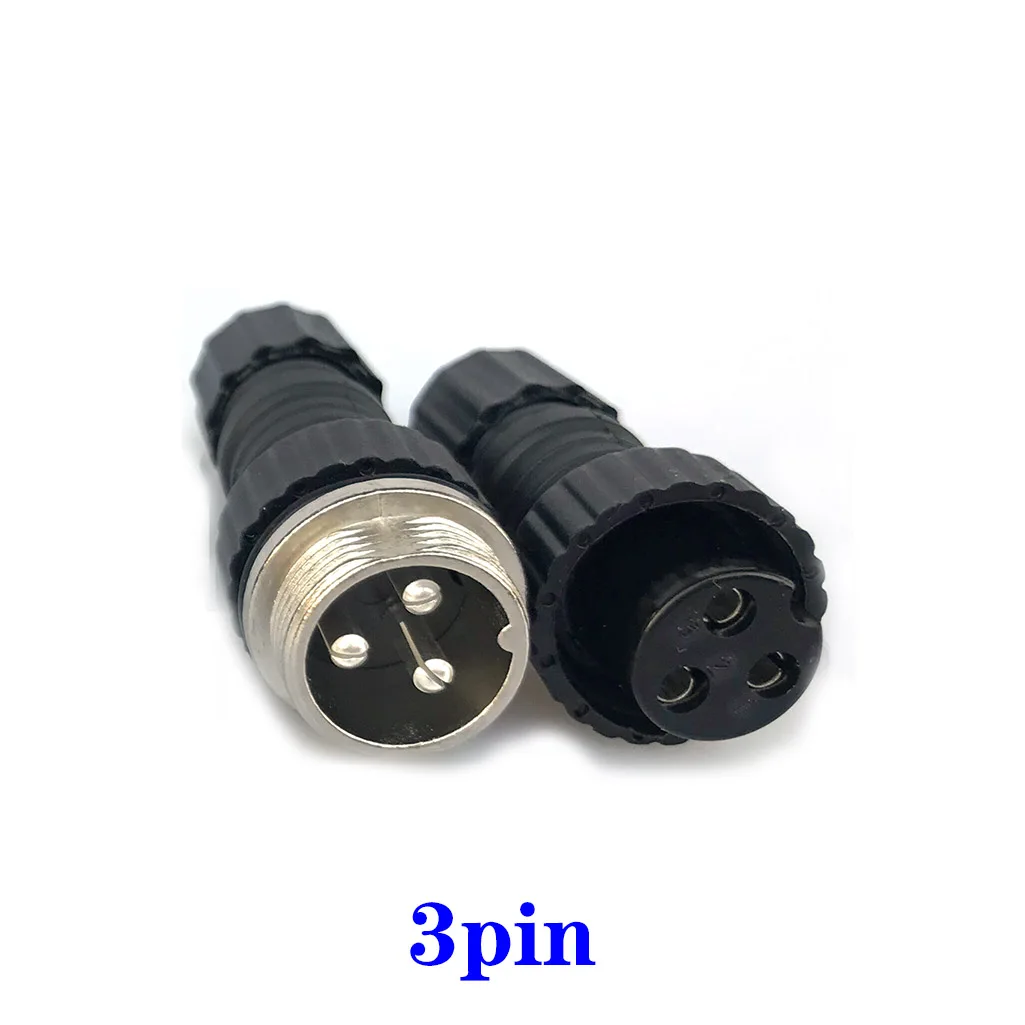 Conector de aviación M16 resistente al agua, Conector de aguja sólida de acoplamiento macho y hembra, 2, 3, 4, 5, 6, 8, 9, 10 pines - imagen 3