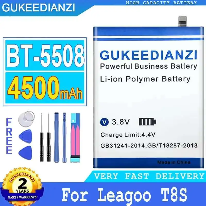 Para Leagoo T8S BT-5508 ligero 4500mAh batería de teléfono móvil