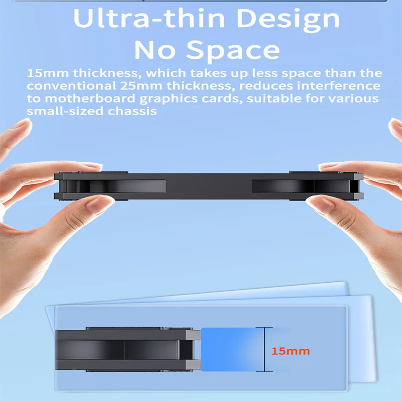 Teucer UT14015 14cm ultrafino 15mm 4Pin PWM rodamiento hidráulico ventilador silencioso 12V alto flujo de aire para caja de PC refrigeración del radiador del ordenador - imagen 2