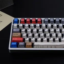 Teclas PBT Cherry Dibujos Animados Wooting ANSI ISO Teclado Mecánico