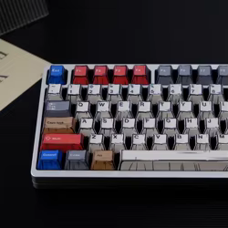 Juego de teclas de dibujos animados de 150 teclas, teclas PBT con perfil de cereza, subcama de tinte, ISO, entrada, diseño ANSI de Wooting para teclado mecánico