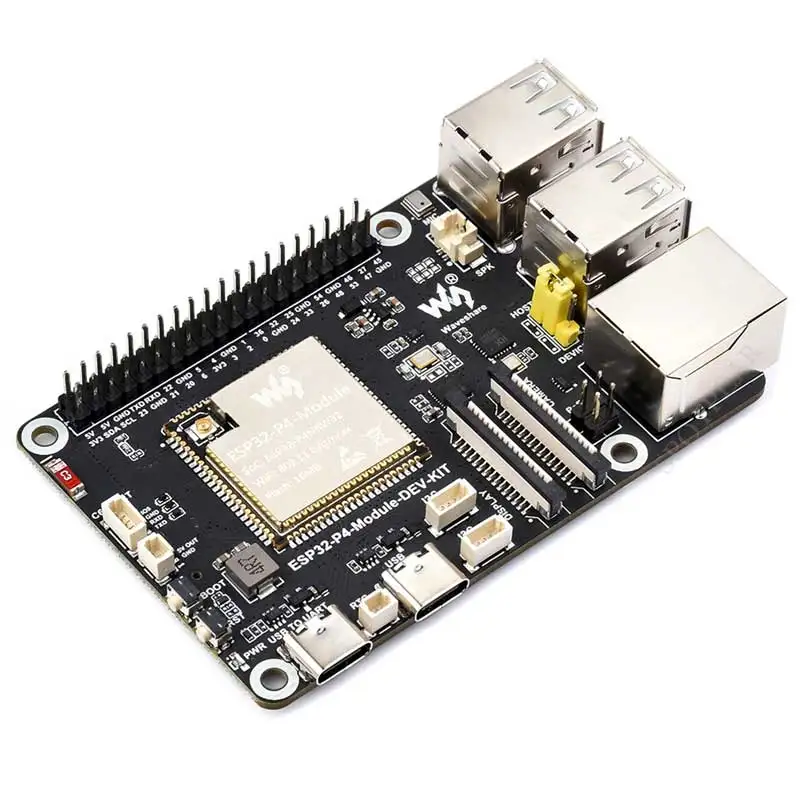 Placa de desarrollo de ESP32-P4 cámara C6 MIPI CSI pantalla DSI de 7/10,1 pulgadas/tamaño de Audio Compatible con Raspberry Pi/RJ45 Eth/Mic - imagen 3