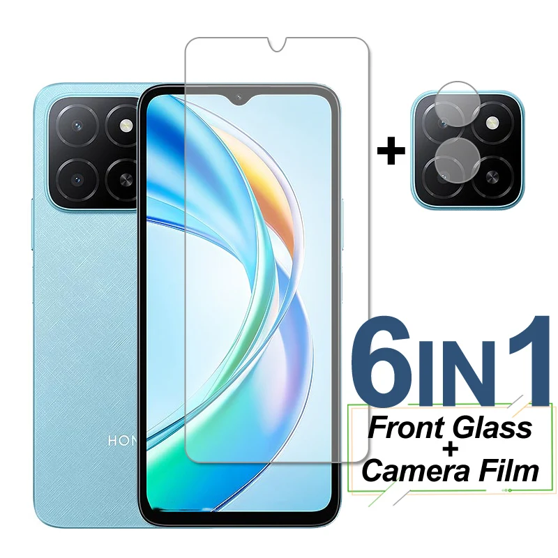 Para Honor X5b Plus Glass Honor X5b Protector de pantalla de vidrio templado película protectora de lente de cámara de teléfono para Honor X5b Plus - imagen 2