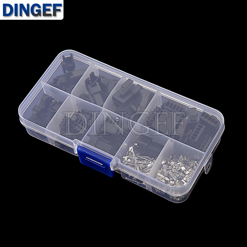 200 Uds SM2.54 Kit Box 2p 3p 4p 5p 2,54mm paso hembra y macho conectores adaptadores cada 5 pares - imagen 4