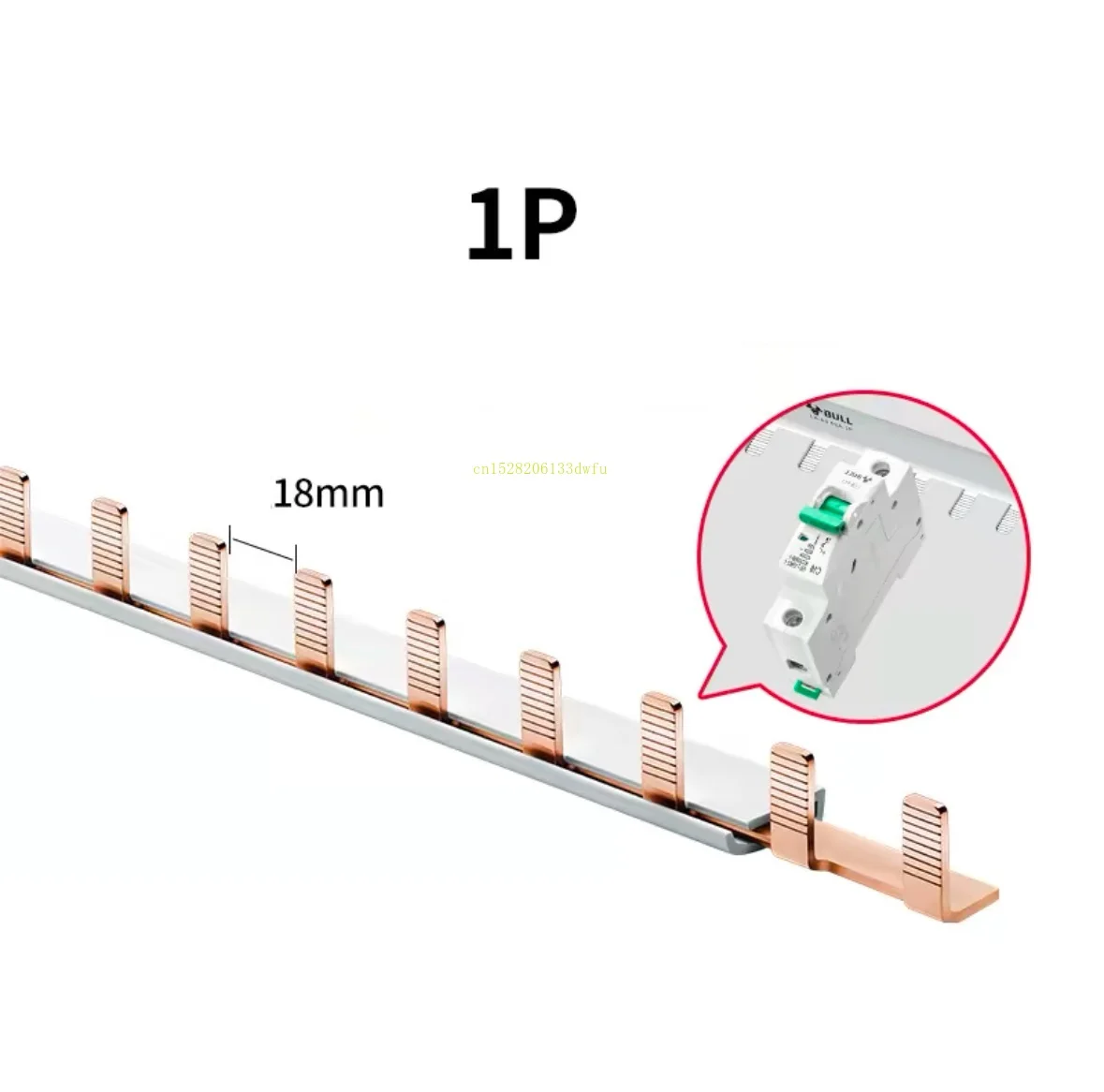 Barra colectora de alta calidad 1P 1P + N 2P bloque de conexión de disyuntor cableado barra de cobre sección guía riel 6 8 10 12 16 20 26 circuito - imagen 2