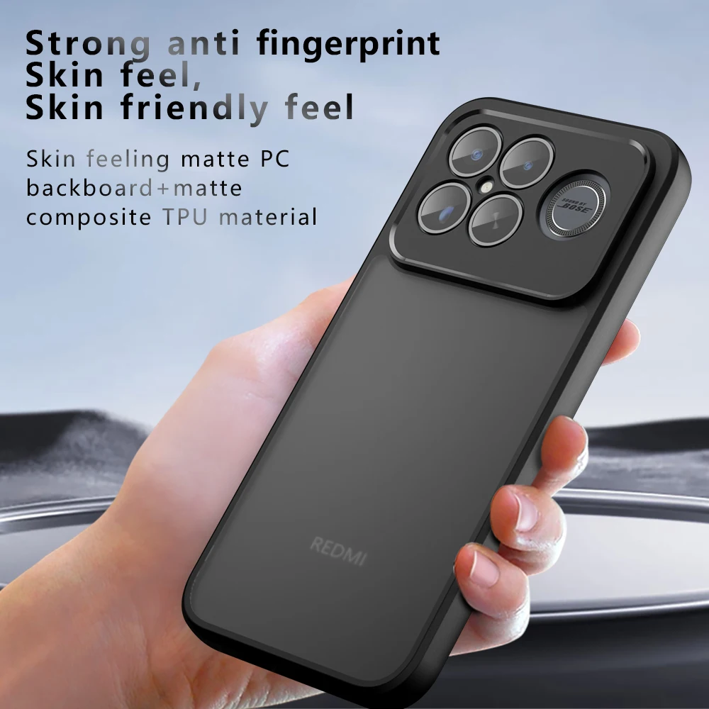 Para Poco F8 Ultra Frosted Funda Poco F8 Ultra Funda Coque mate transparente PC a prueba de golpes parachoques de teléfono Poco F8 Ultra - imagen 2