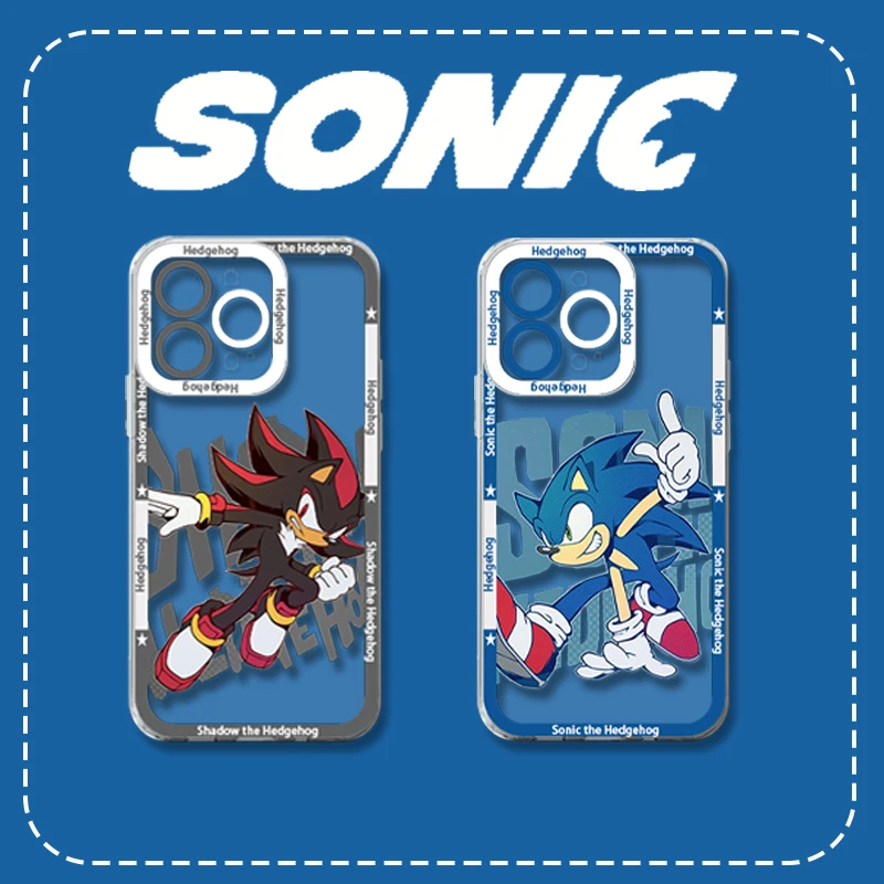 S-sonic Anime funda de teléfono suave para Xiaomi Redmi Note 14 12 11 13 Pro Plus 4G 5G 12S 14S 11S 10S 10 9 9S 12C 13C 14C A3 A4 - imagen 3