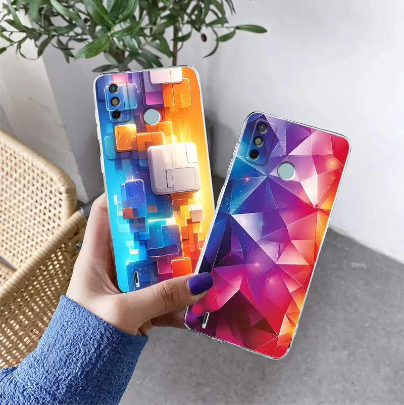 Para Tecno Spark 6 Go KE5 Spark 8C 8P 9Pro funda protectora de lujo para Tecno Spark 9 Pro flor funda de teléfono de silicona transparente - imagen 4