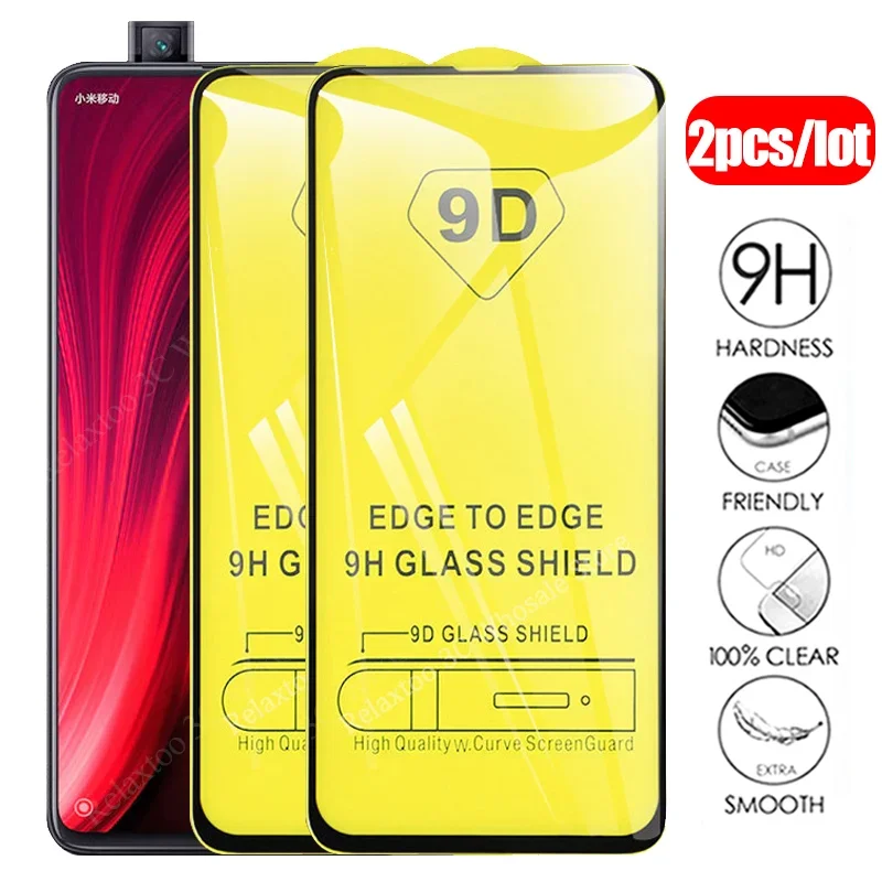 2 uds 9D pegamento completo vidrio templado para Xiaomi Mi 9T 10T 11T Pro Protector de pantalla para Xiaomi 9 SE 11i 11 Lite 10 T vidrio templado - imagen 2