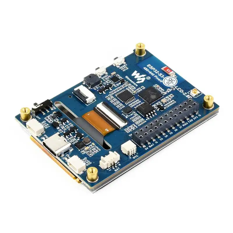ESP32 S3 pantalla LCD IPS de 2,8 pulgadas ESP32-S3R8 tipo C 16MB Flash 480x640 QMI8658 Sensor/puerto de batería LVGL/HMI para Arduino - imagen 5