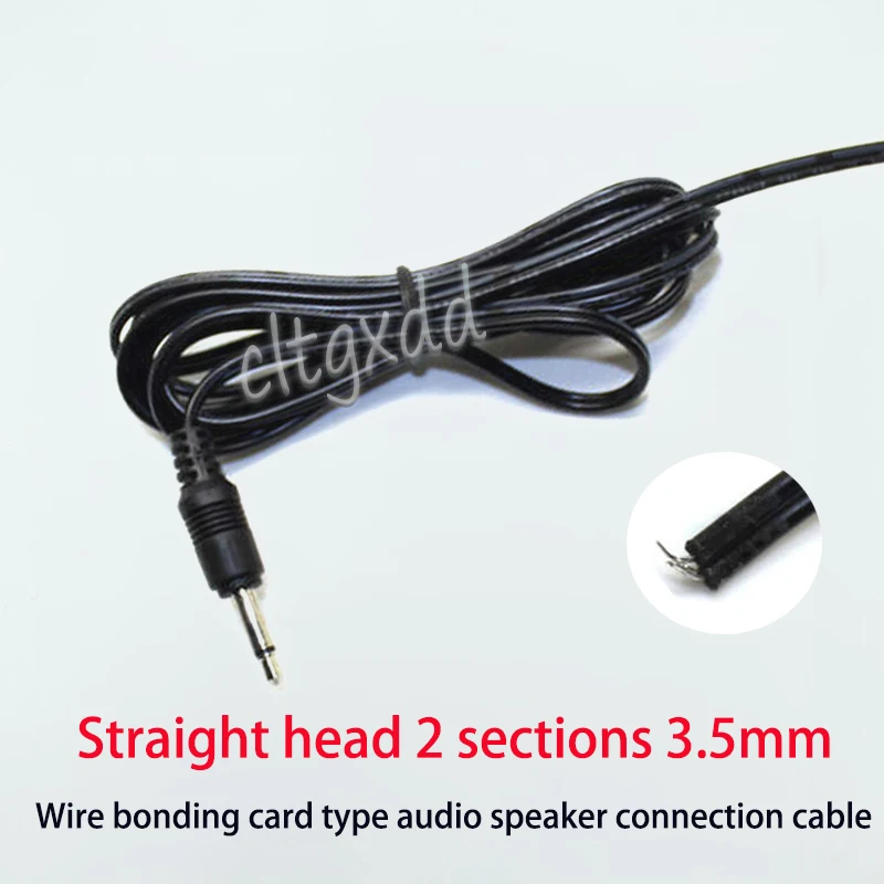 Cabezal de soldadura para auriculares mononales, enchufe de 3,5mm para Audio y frecuencia, Terminal de Cable auxiliar de 2 canales, cabezal macho de 2 núcleos, 1-5 piezas - imagen 2