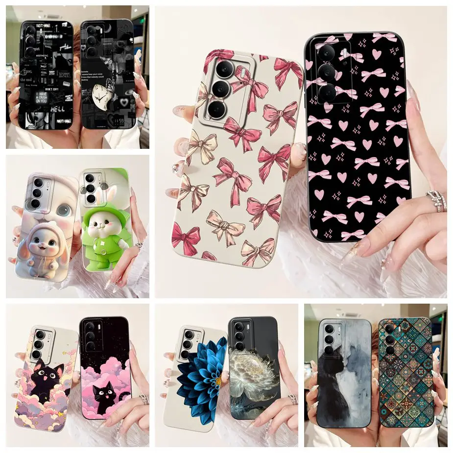 Para Realme C75 4G funda RMX3941 lindo arco pintado cubierta a prueba de golpes suave TPU funda de teléfono para Realme C75X RealmeC75 X 4G Fundas Coque