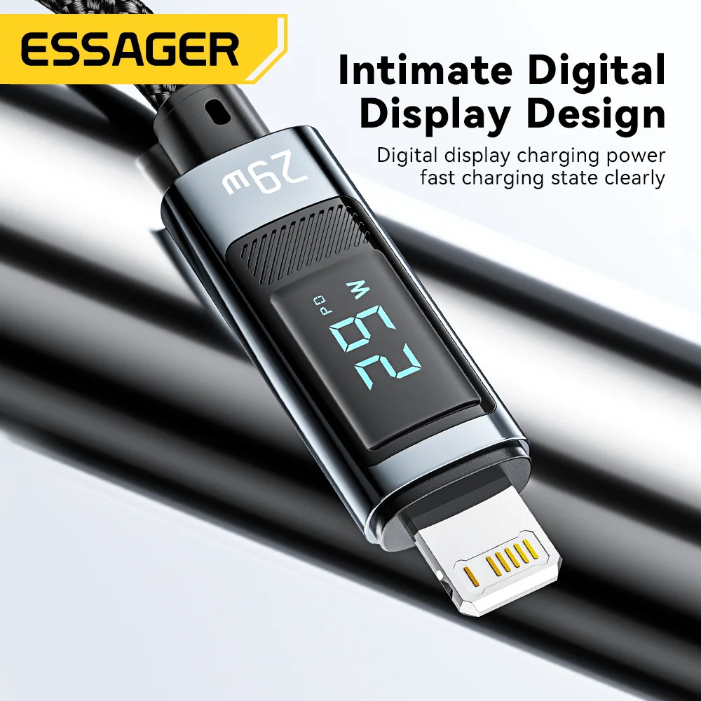 Essager Cable USB-C Carga Rápida PD para iPhone - imagen 3